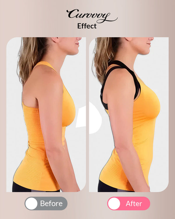 Curvvvy® Front Closure Cross-Back Wireless Posture Bra curvvvy