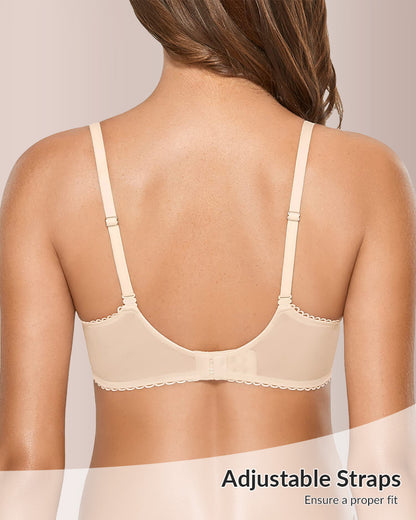 Curvvvy® Sexy Lace Plus Size Balconette Bra