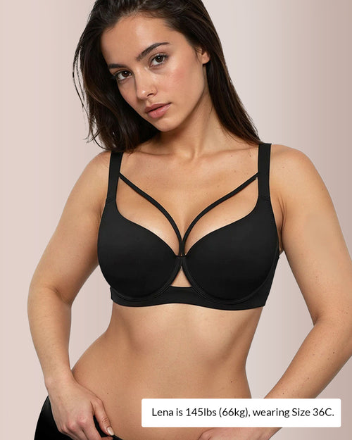 Curvvvy® Plus Size Lightweight Seamless Push-Up Bra