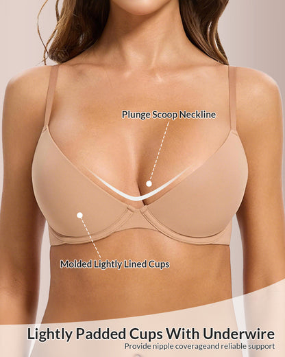 Curvvvy® Fits Everybody Buttery Soft Plunge Bra