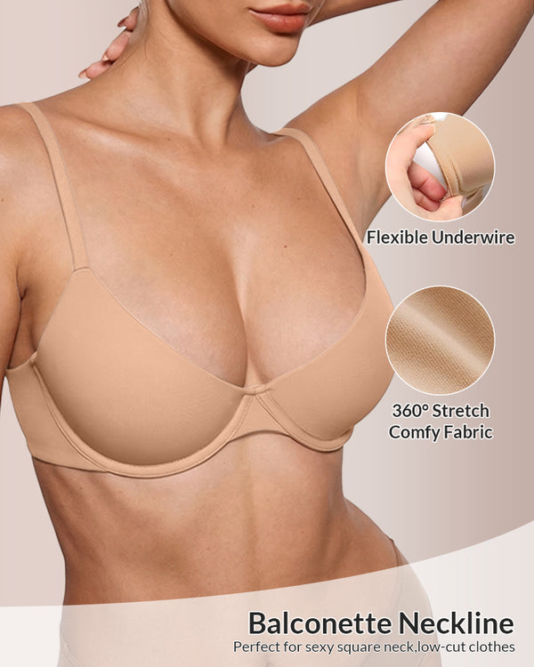 Curvvvy® Fits Everybody Buttery Soft Plunge Bra
