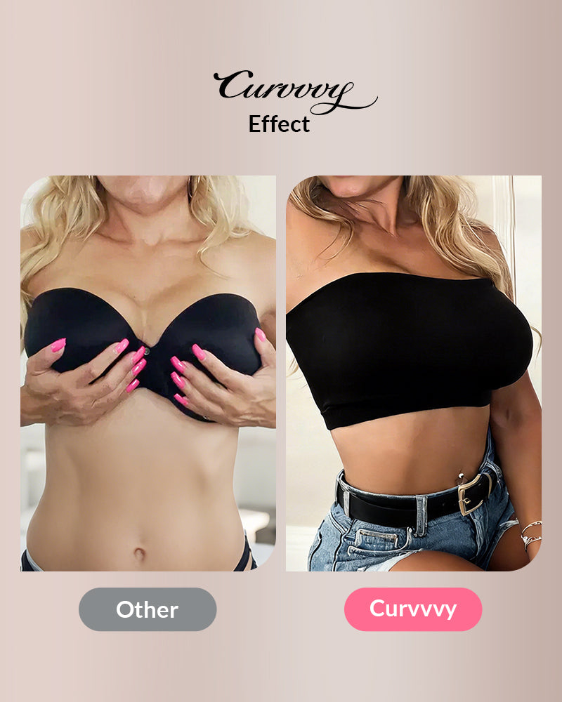 Curvvvy® Seamless Anti-Slip Bandeau Bra