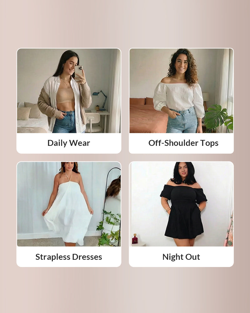 Curvvvy® Seamless Anti-Slip Bandeau Bra