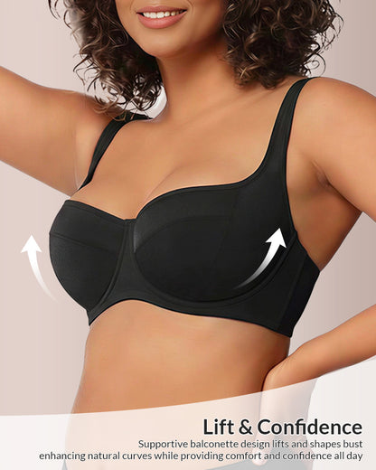Curvvvy®  The Sculpt & Support Unlined Balconette Bra - Plus Size