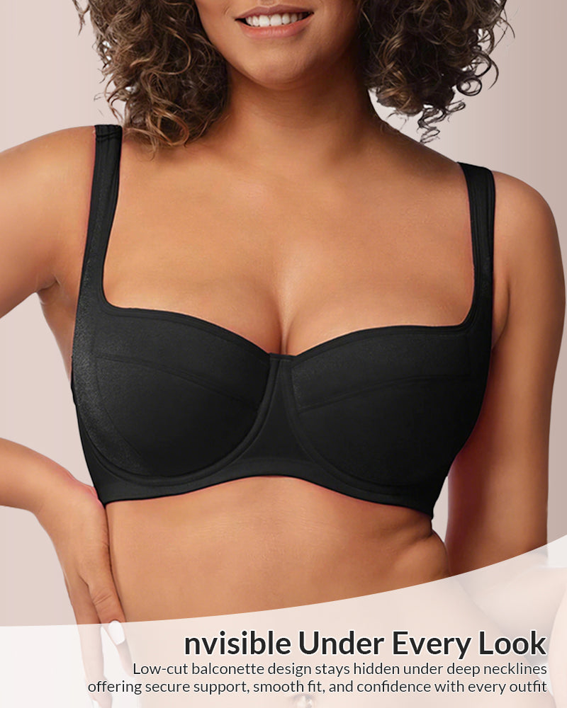 Curvvvy®  The Sculpt & Support Unlined Balconette Bra - Plus Size