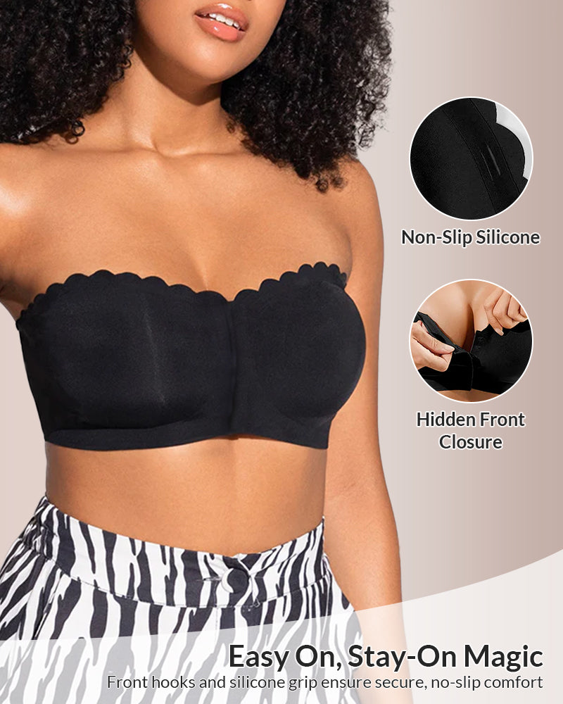 Curvvvy™ The Flawless Lift Front-Closure Strapless Bandeau Bra