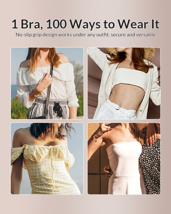 Curvvvy®  The Flawless Lift Front-Closure Strapless Bandeau Bra