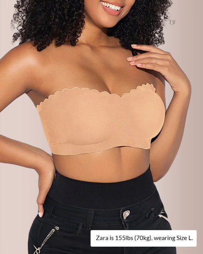 Curvvvy®  The Flawless Lift Front-Closure Strapless Bandeau Bra