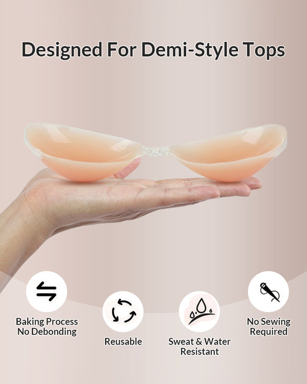 Curvvvy® Seamless Invisible Silicone Push-Up Sticky Bra
