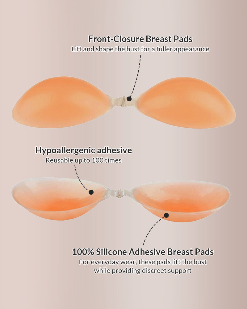 Curvvvy® Seamless Invisible Silicone Push-Up Sticky Bra