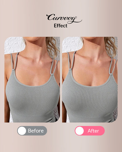 Curvvvy® Seamless Mango Cup Silicone Sticky Bra with Push-Up Clasp