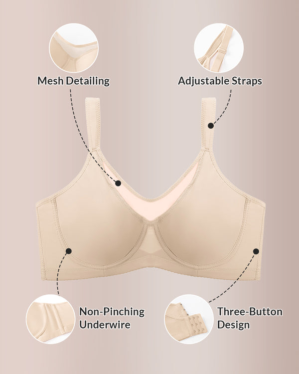 Curvvvy® Seamless Posture Corrector Front-Closure Bra