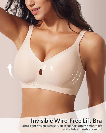 Curvvvy® The CloudFit Seamless Jelly Support Minimizing Bra