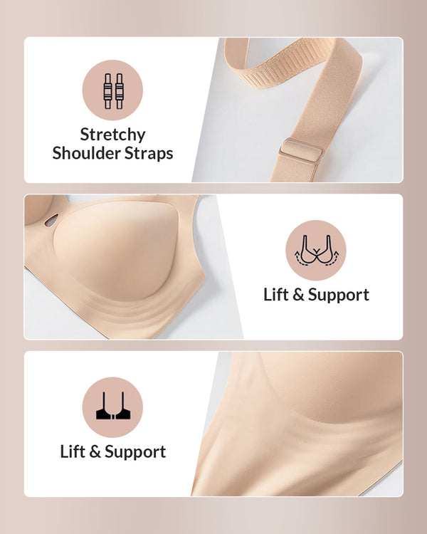 Curvvvy® The CloudFit Seamless Jelly Support Minimizing Bra