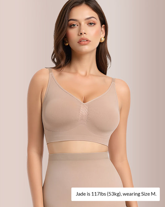 Curvvvy® Everyday Sculpt Seamless V-Neck Bra