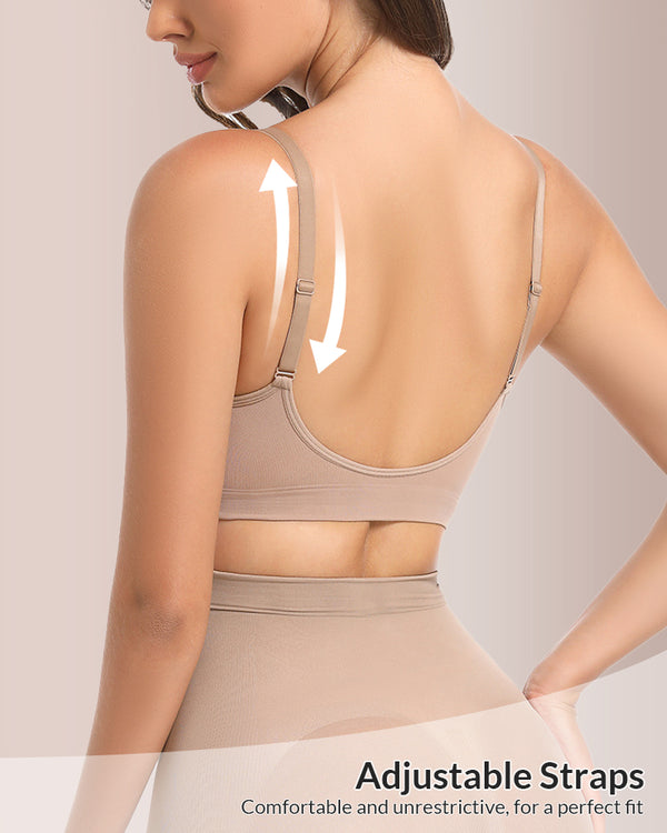 Curvvvy® Everyday Sculpt Seamless V-Neck Bra