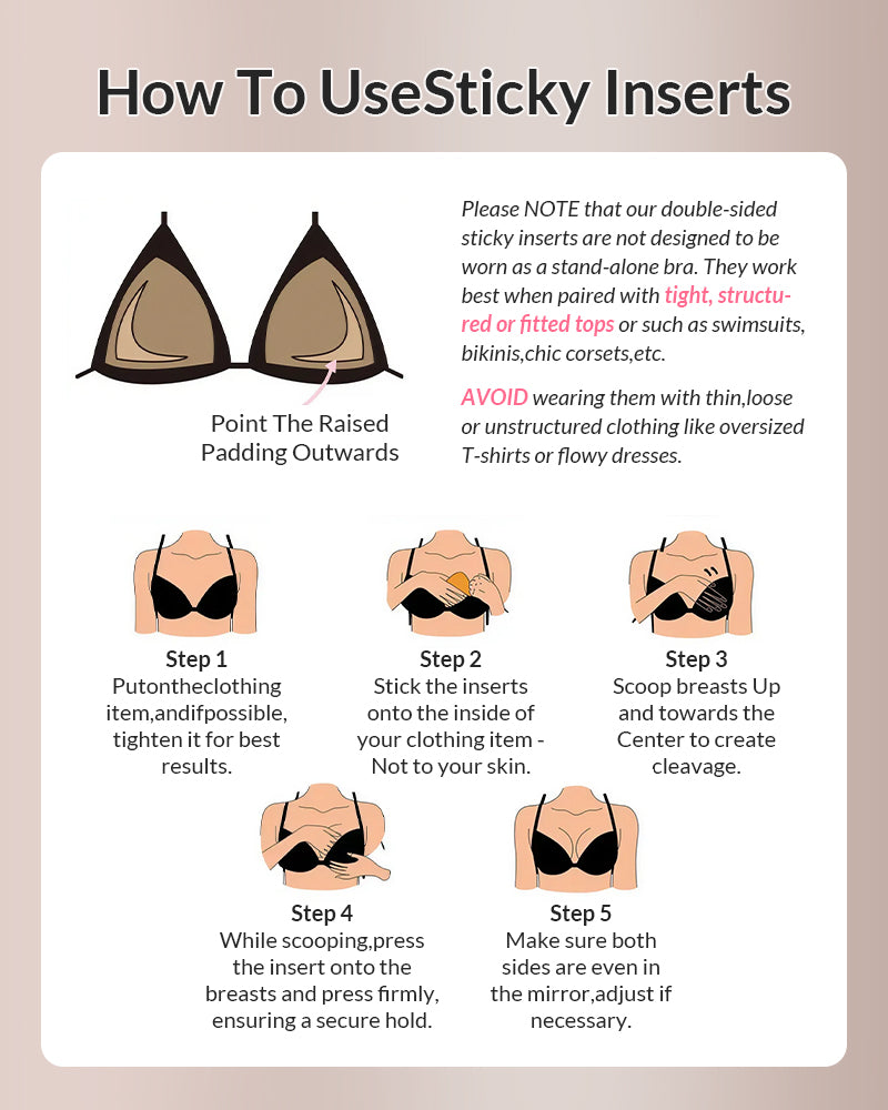 Curvvvy® The Ultimate Invisible Push-Up Inserts