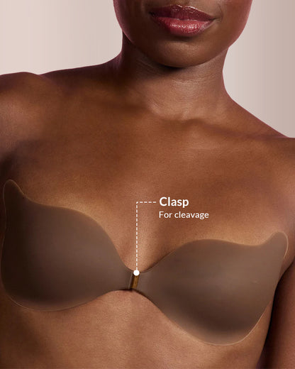 Curvvvy® Seamless Deep-V Sticky Silicone Push-Up Bra