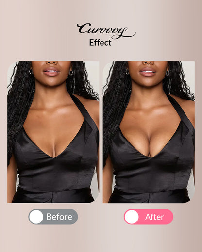 Curvvvy® Seamless Deep-V Sticky Silicone Push-Up Bra