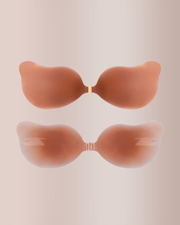 Curvvvy® Seamless Deep-V Sticky Silicone Push-Up Bra