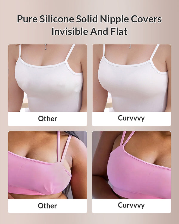 Curvvvy® Invisible Glueless Silicone Nipple Covers