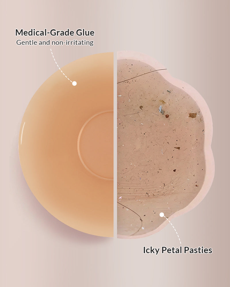 Curvvvy® Seamless Silicone Nipple Covers with Non-Adhesive Center