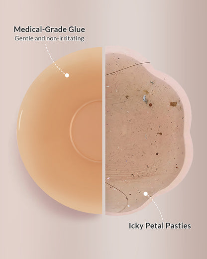 Curvvvy® Seamless Silicone Nipple Covers with Non-Adhesive Center