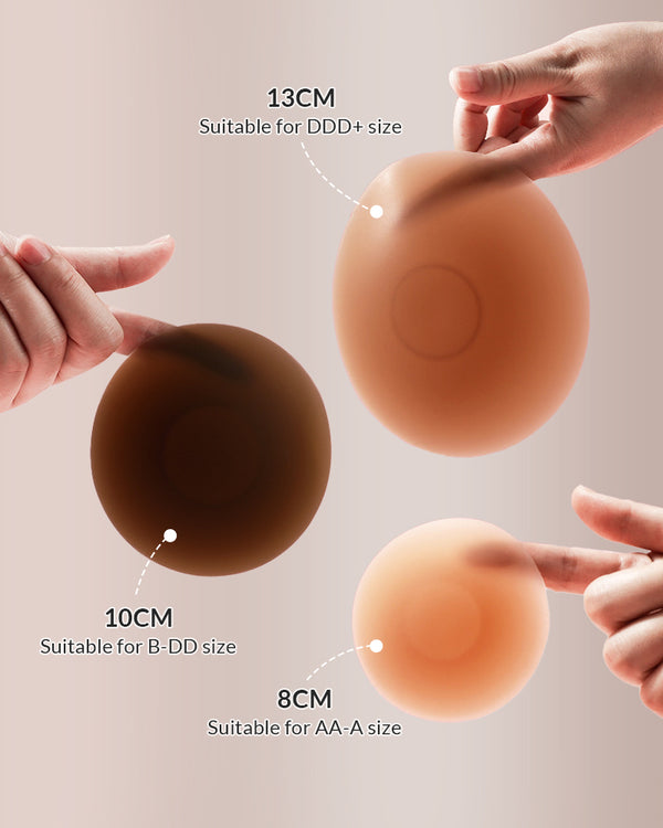 Curvvvy® Seamless Silicone Nipple Covers with Non-Adhesive Center