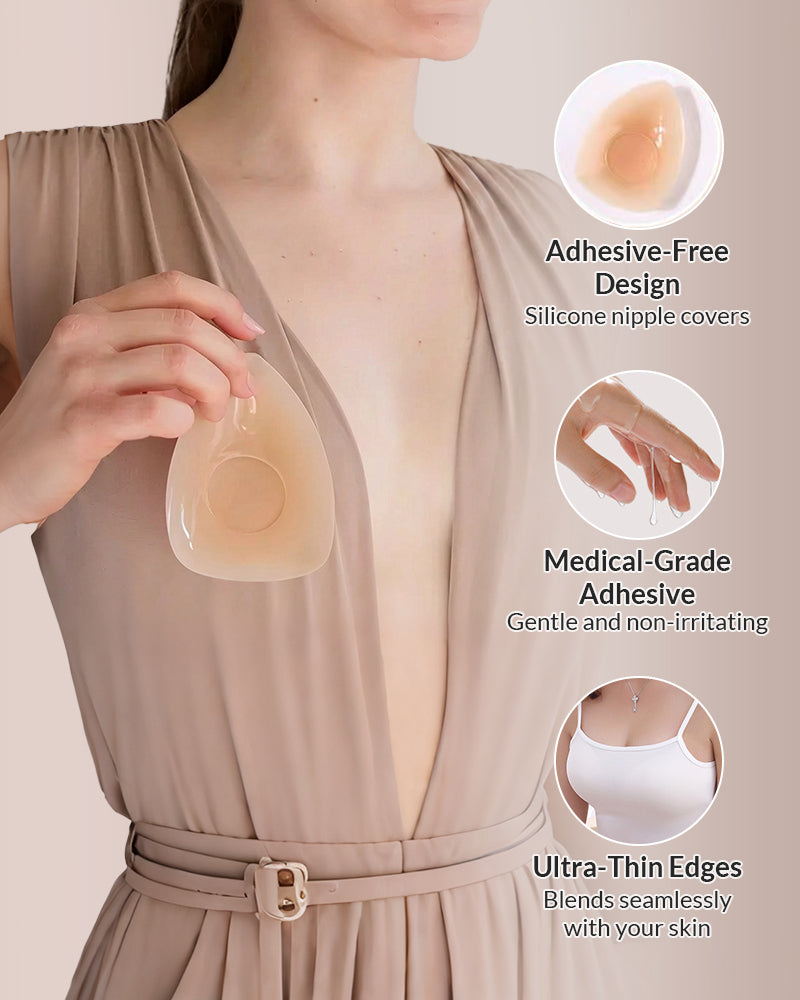 Curvvvy® Seamless Lifting Pure Silicone Nipple Covers