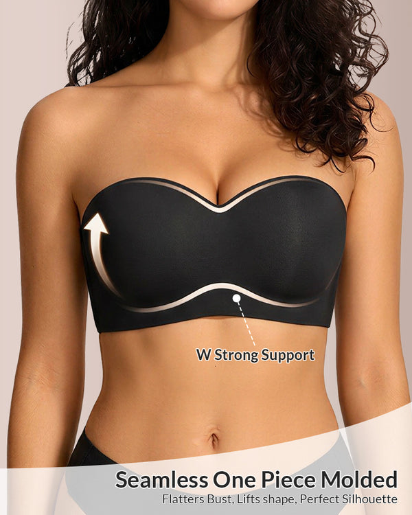 Curvvvy® Back Smoothing Strapless Wireless Multiway Support Bra