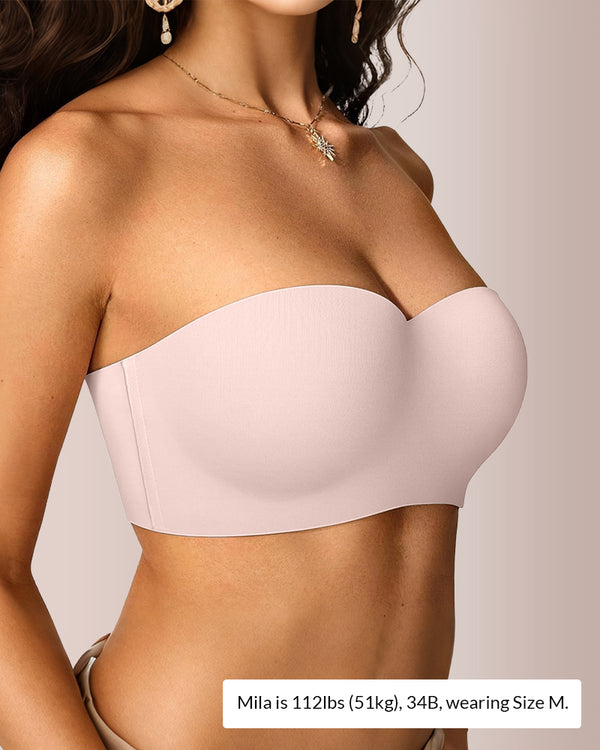 Curvvvy® Back Smoothing Strapless Wireless Multiway Support Bra