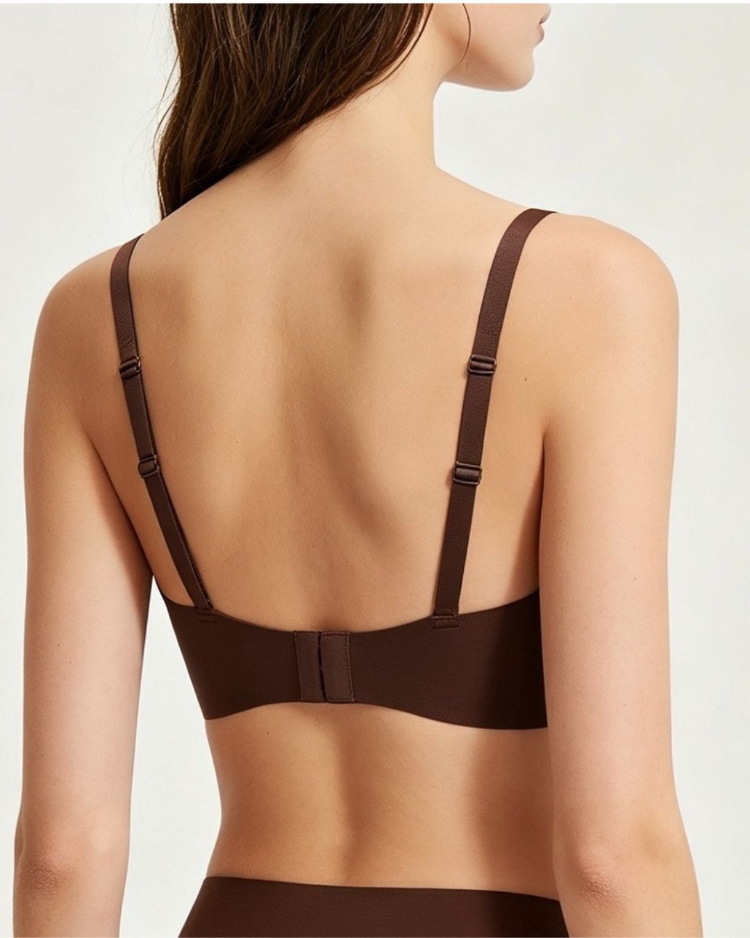 Curvvvy® Seamless Comfortable Square Neck Strapless Jelly Soft Support Foundation Bra