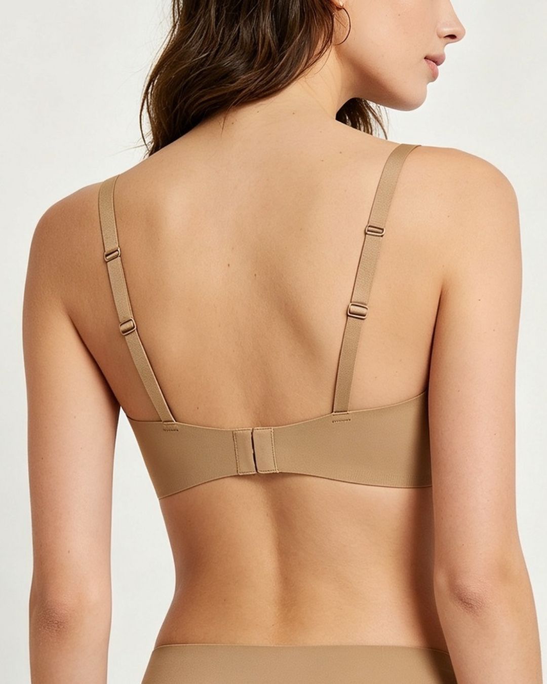 Curvvvy® Seamless Comfortable Square Neck Strapless Jelly Soft Support Foundation Bra