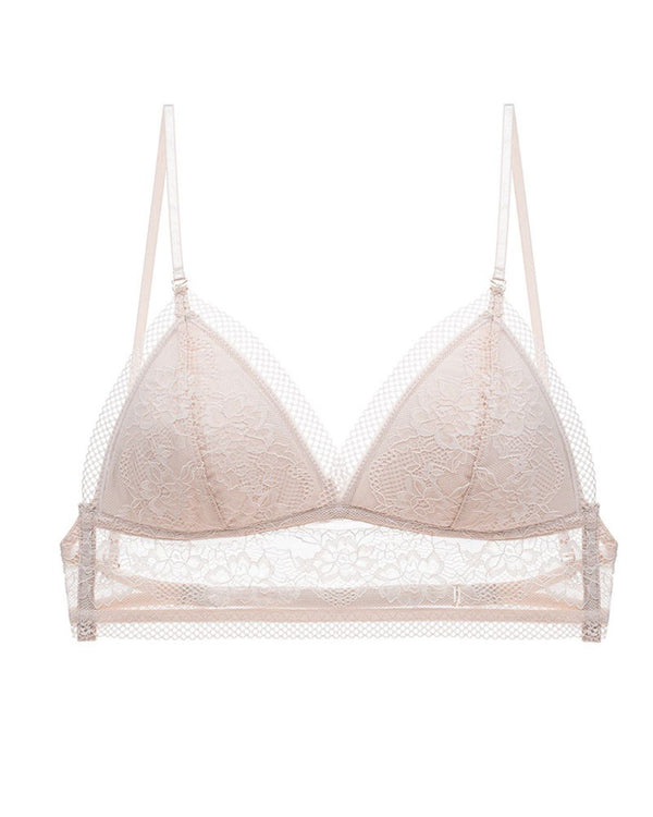 Curvvvy® French Sexy Lace Wire-Free Thin Invisible U-Shaped Backless Triangle Bras