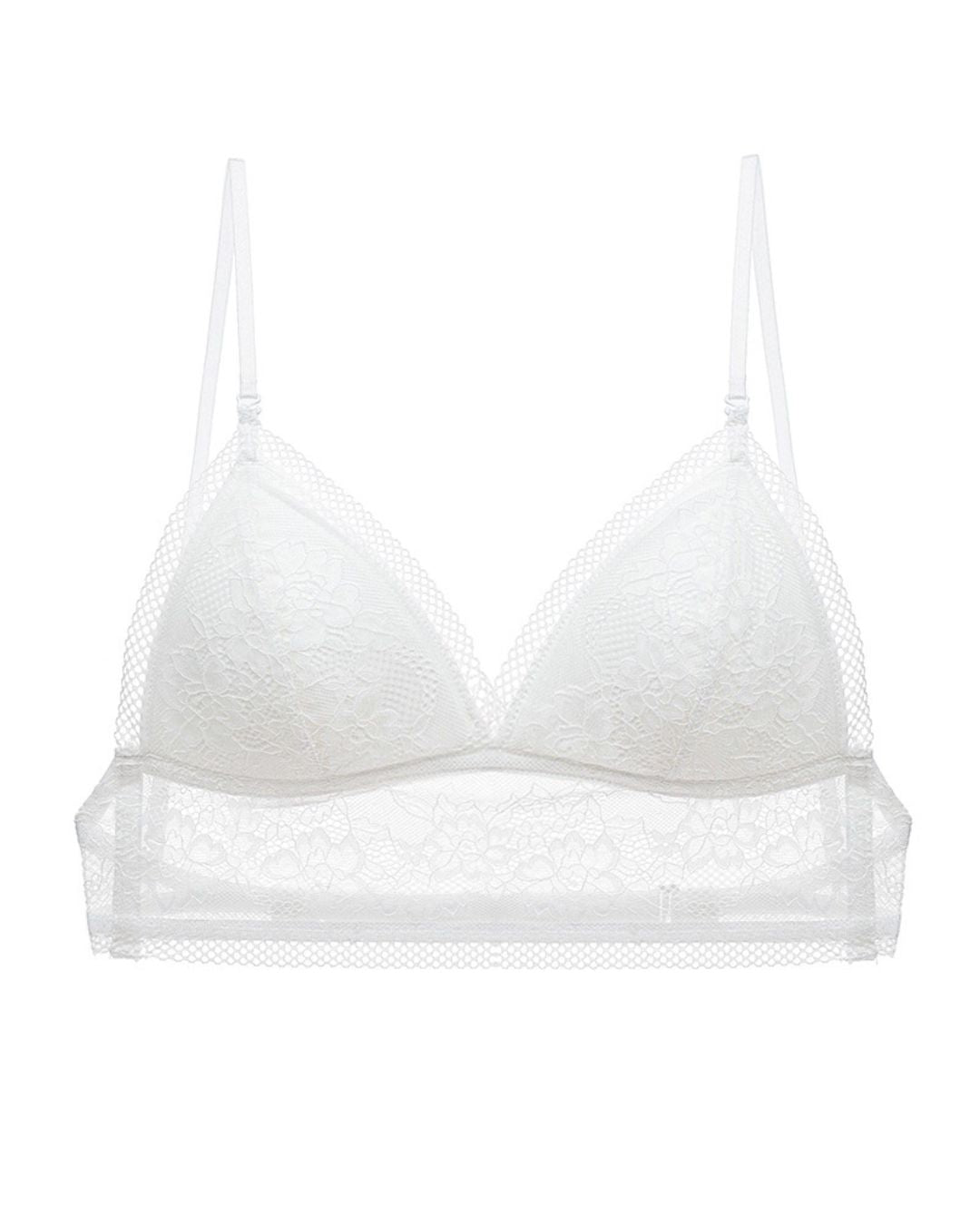Curvvvy® French Sexy Lace Wire-Free Thin Invisible U-Shaped Backless Triangle Bras