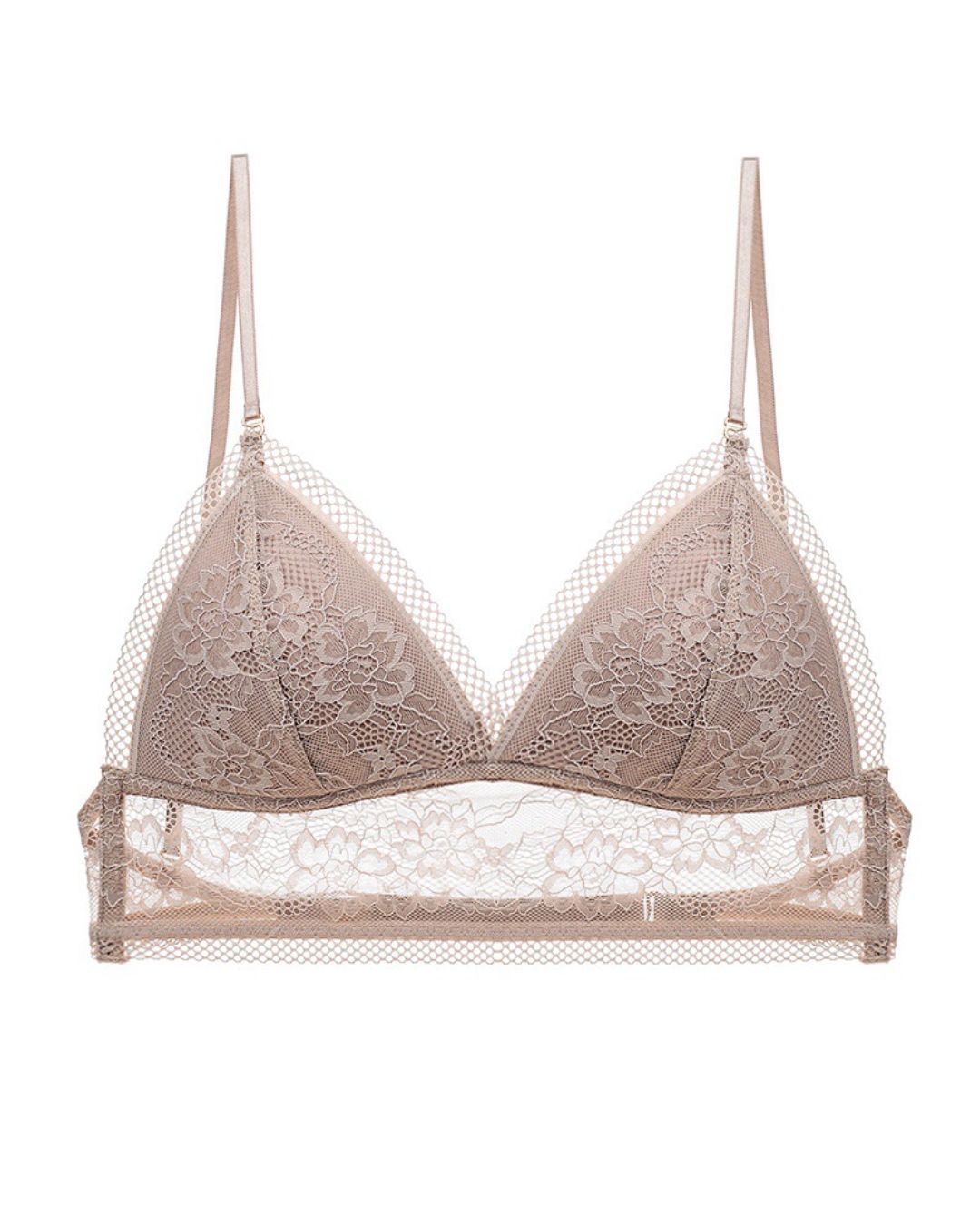 Curvvvy® French Sexy Lace Wire-Free Thin Invisible U-Shaped Backless Triangle Bras