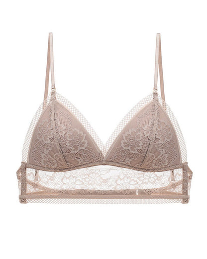 Curvvvy® French Sexy Lace Wire-Free Thin Invisible U-Shaped Backless Triangle Bras