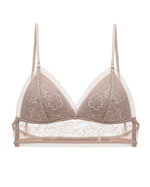Curvvvy® French Sexy Lace Wire-Free Thin Invisible U-Shaped Backless Triangle Bras