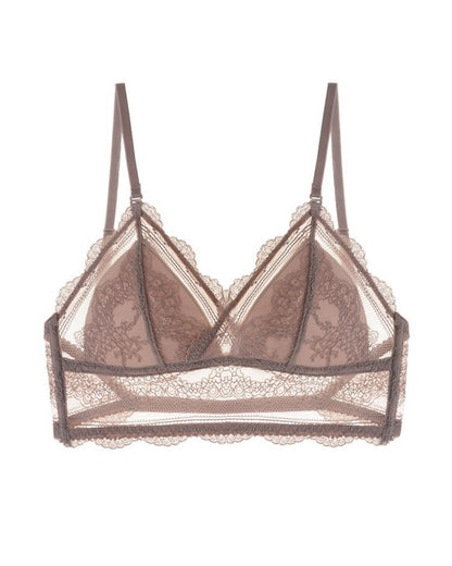 Curvvvy® French Sexy Lace Wire-Free Thin Invisible U-Shaped Backless Triangle Bras