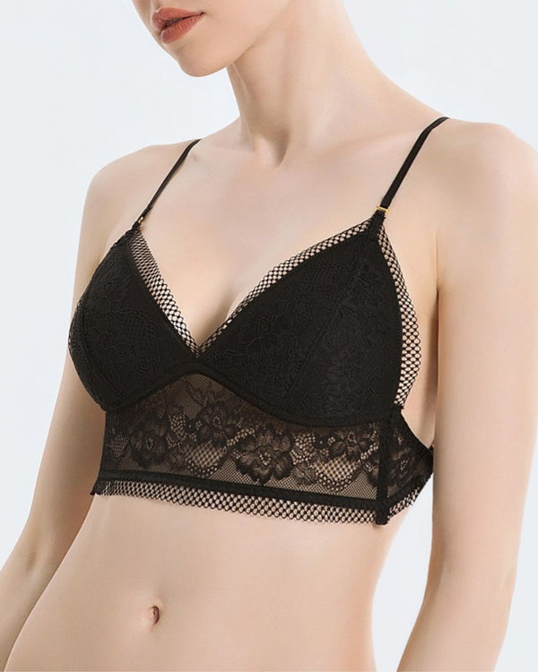 Curvvvy® French Sexy Lace Wire-Free Thin Invisible U-Shaped Backless Triangle Bras