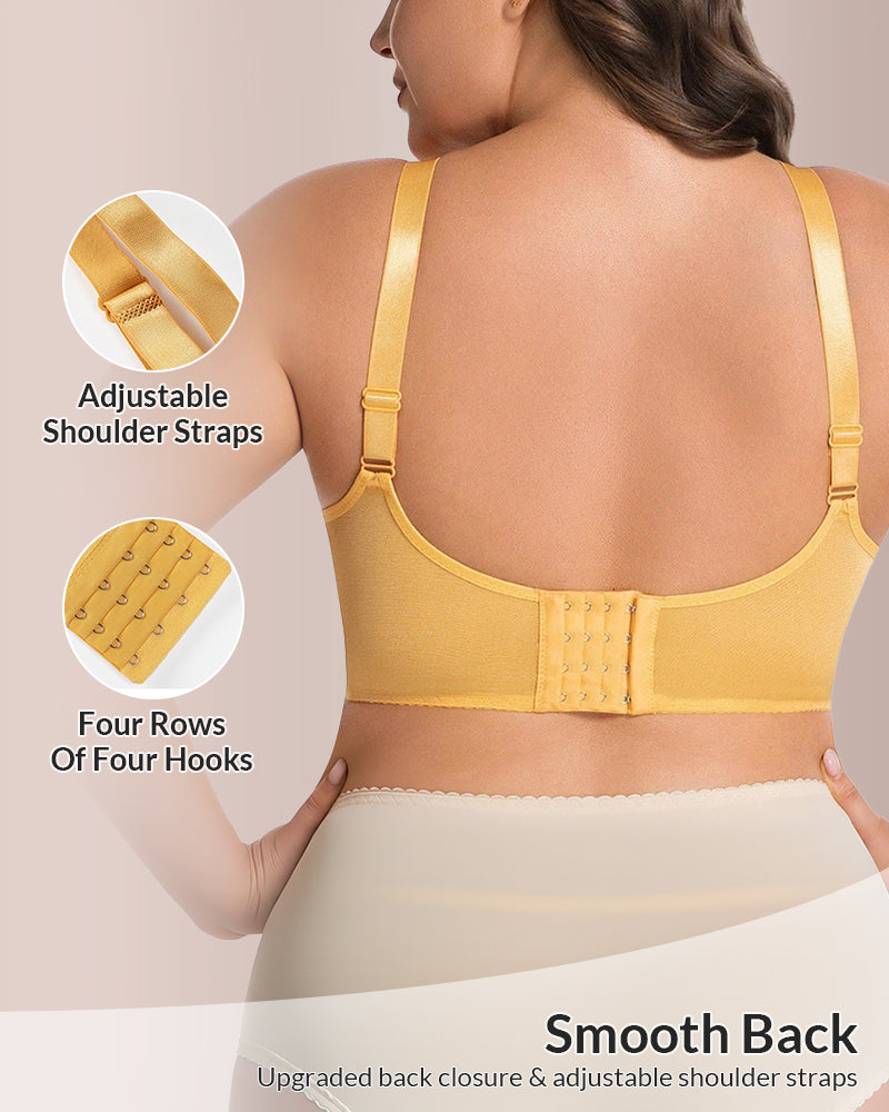 Curvvvy® Scalloped Mermaid Lace Unlined Full Cup Underwire Bra - Plus Size