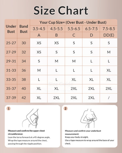 Curvvvy® 6-in-1 Convertible Push-Up Strapless Bandeau Bra