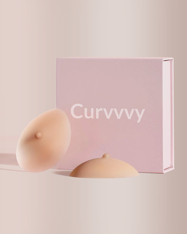 Curvvvy® Realistic 3D Silicone Nipple Seamless Protruding Pasties