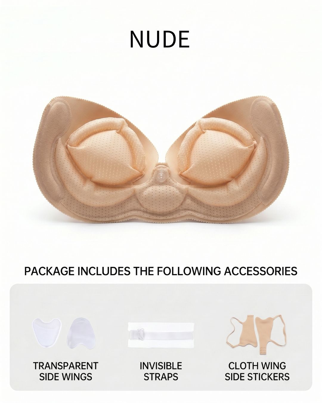 Curvvvy® Miss Double Invisairpad Bra/Invisible Bra Inflatable