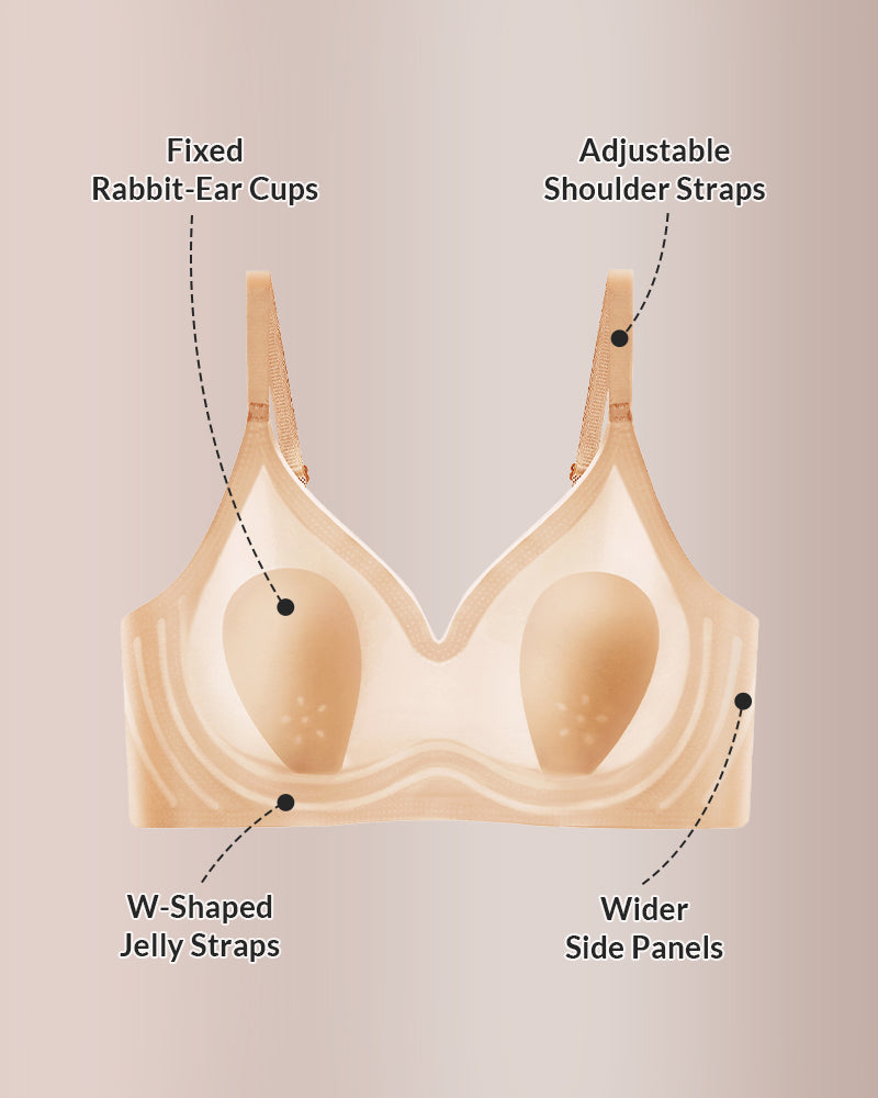 Curvvvy® Seamless Bunny Ear Push-Up Bra