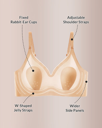 Curvvvy® Seamless Bunny Ear Push-Up Bra
