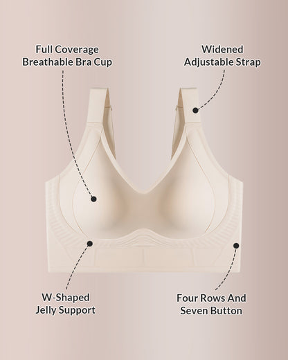Curvvvy® Ultimate Back Smoothing Plus Size Bra With Wide Straps