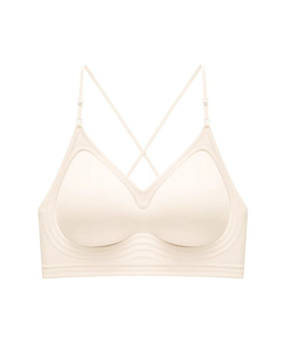 Curvvvy® U-Back Invisible Halter Thin Straps Push-Up Seamless JellyBra Support Backless Lingerie