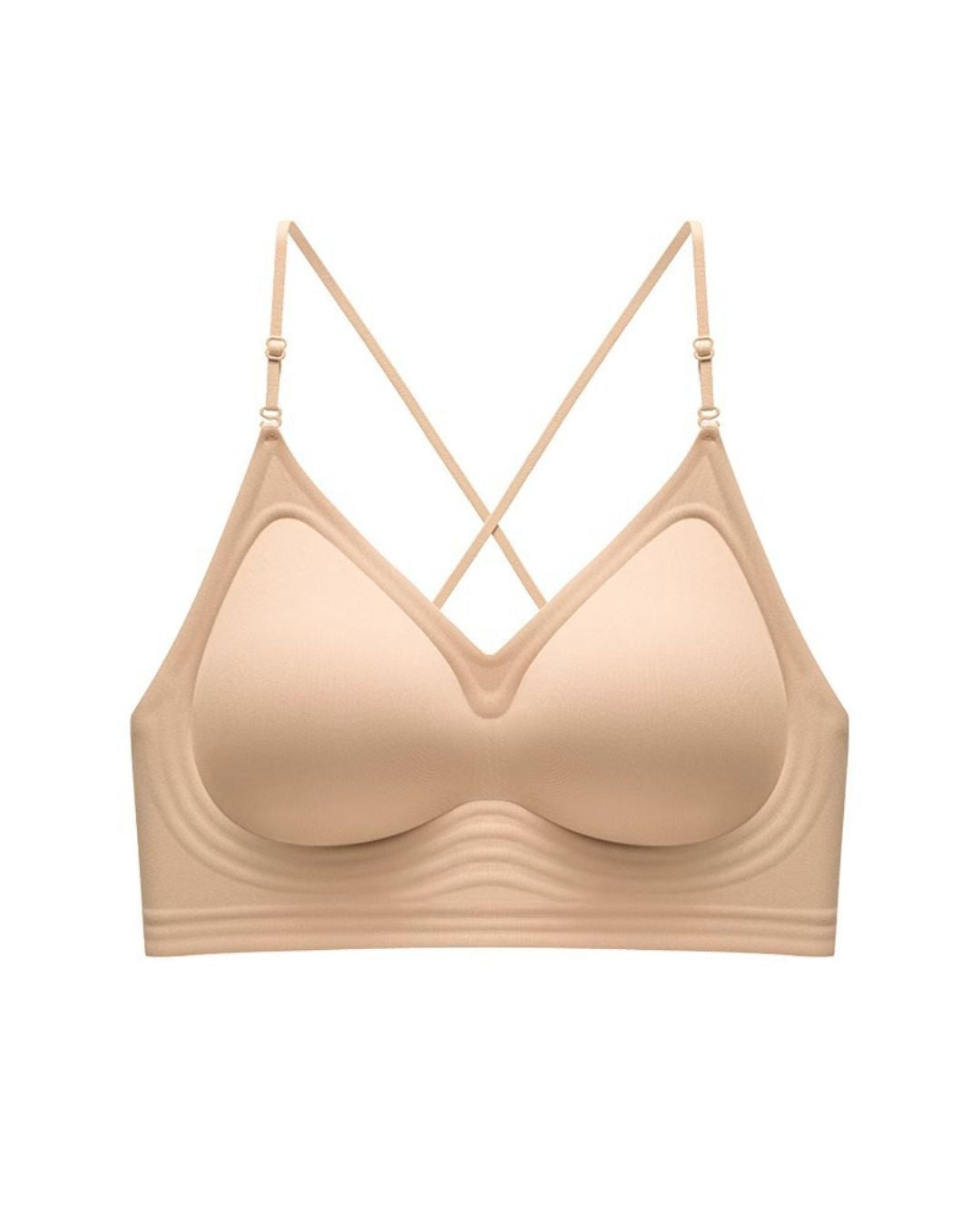 Curvvvy® U-Back Invisible Halter Thin Straps Push-Up Seamless JellyBra Support Backless Lingerie