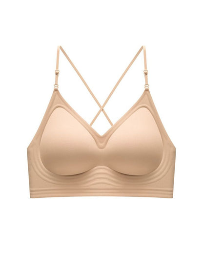 Curvvvy® U-Back Invisible Halter Thin Straps Push-Up Seamless JellyBra Support Backless Lingerie